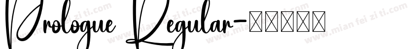 Prologue Regular字体转换